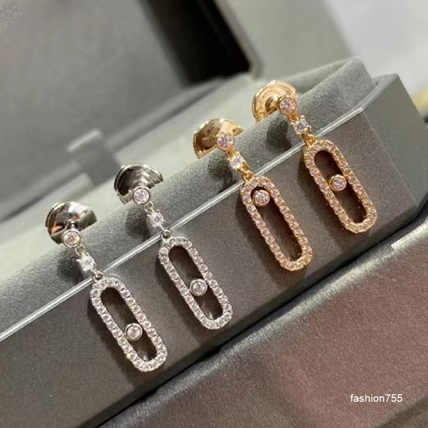 Dangle Chandelier Stud designer earrings fashion v gold earrings designer for women messie three diamond sliding diamond earrings flexible exquisite