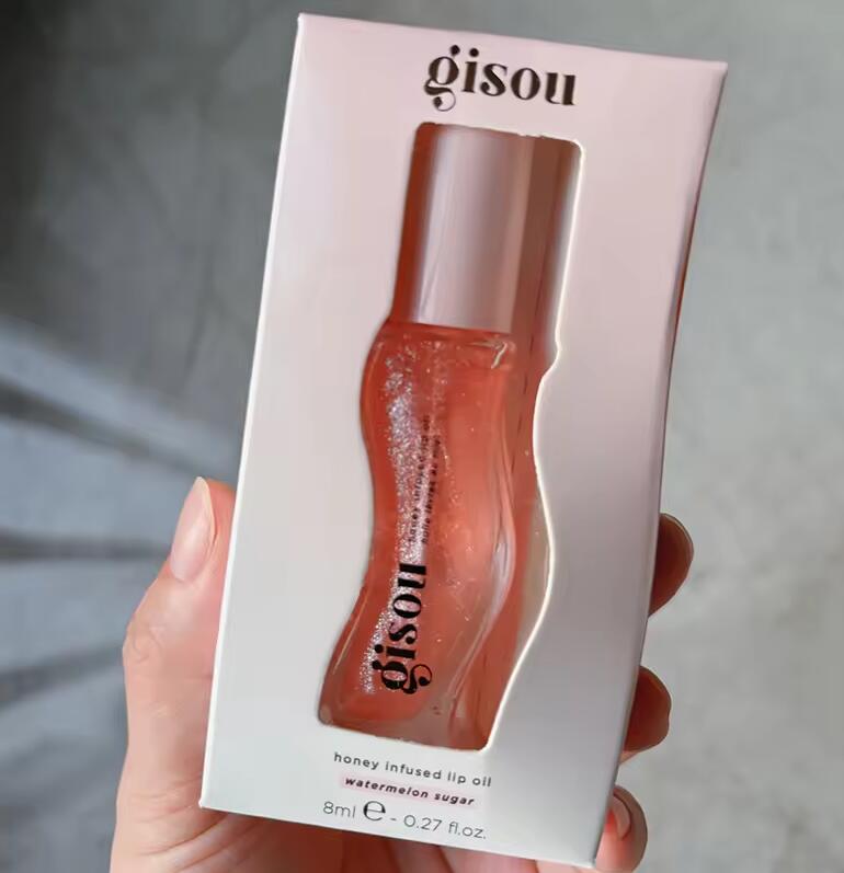 8ml Gisou Moisturizing Liquid Lipstick Honey Gold Mango Passion Punch Strawberry Sorbet RASPBERRY SWIRL Lip Oil Long Lasting Lip Gloss-image-1087345072