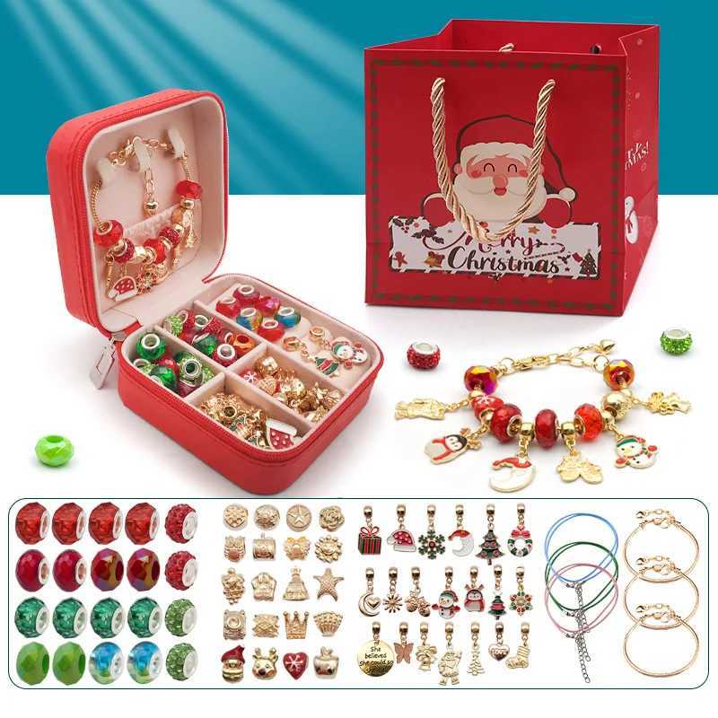 Charms Bracelet Making Kit With Jewelry Box Jewelry Making Kit Supplies Beads Gift Box DIY Bracelet Beads Jewelry Making Kits Y251205