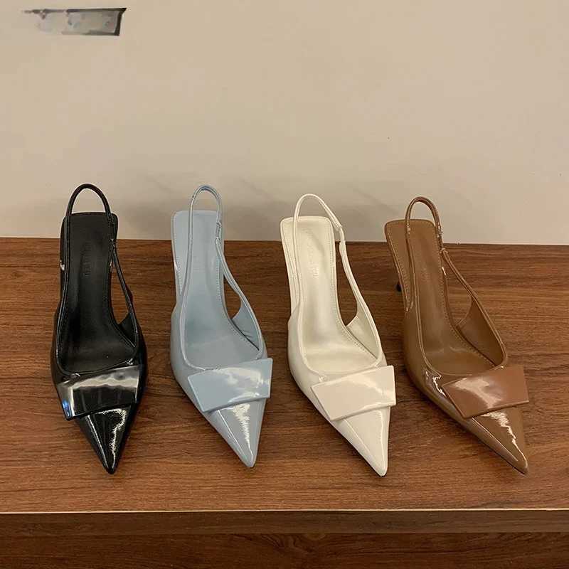 Sandales à talons hauts chaussures d'été pour femmes bout pointu femmes sandales dames danse pompes de fête 2025 mode peu profonde Singbacks chau