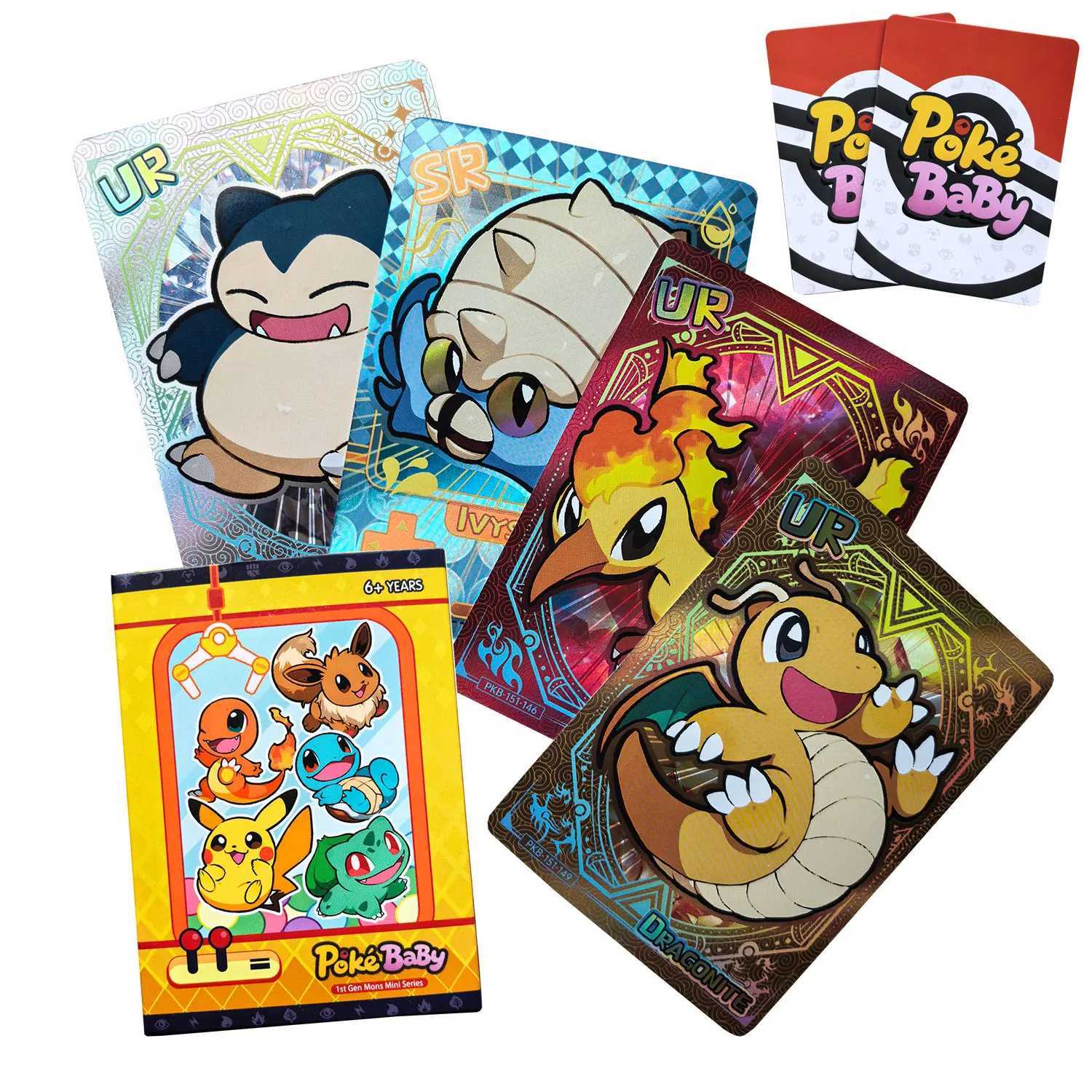 Shiny 59Pcs PokeBaBy Cute Card Holographic 1996 Q151 Classical Cards Gengar L251204M5KR-image-1087428540