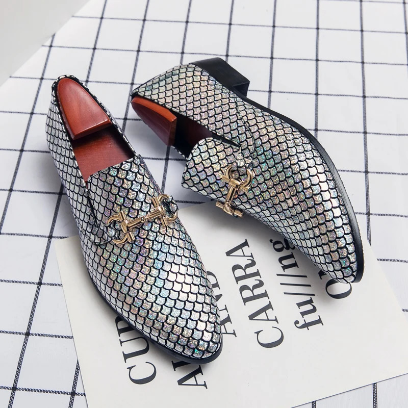 High End Banquet Dress Shoes Mens Suits ious Golden Wedding Shoes Pointed Mens Genuine Leather Shoes Big Size38-48 251204
