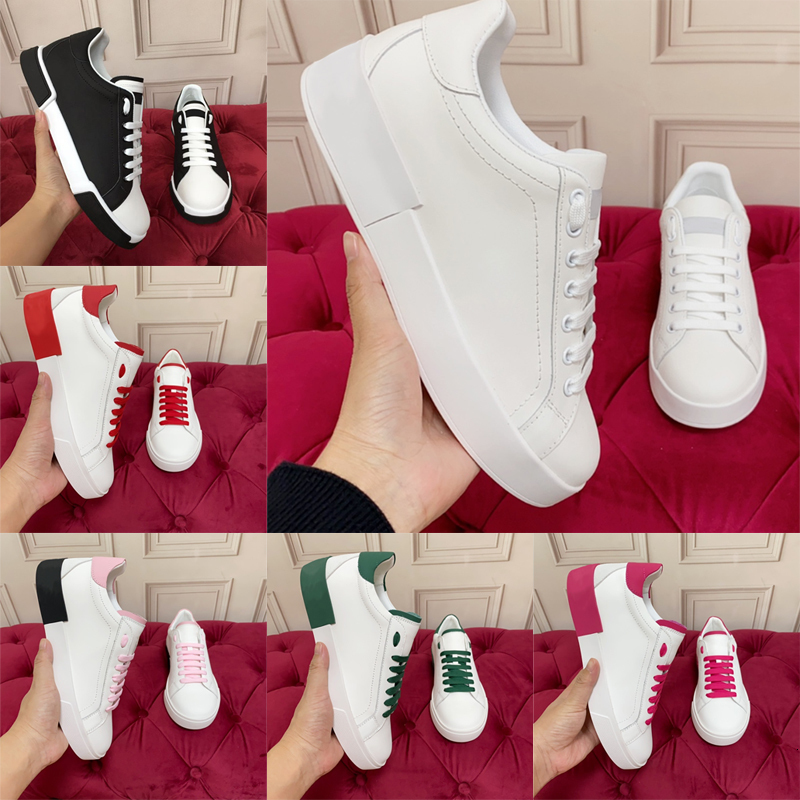 Top Designer Portofinos Baskets Pour Hommes En Cuir Chaussures Casual Classique De Luxe Femmes Formateurs Mode Confort Appartements Chaussures De
