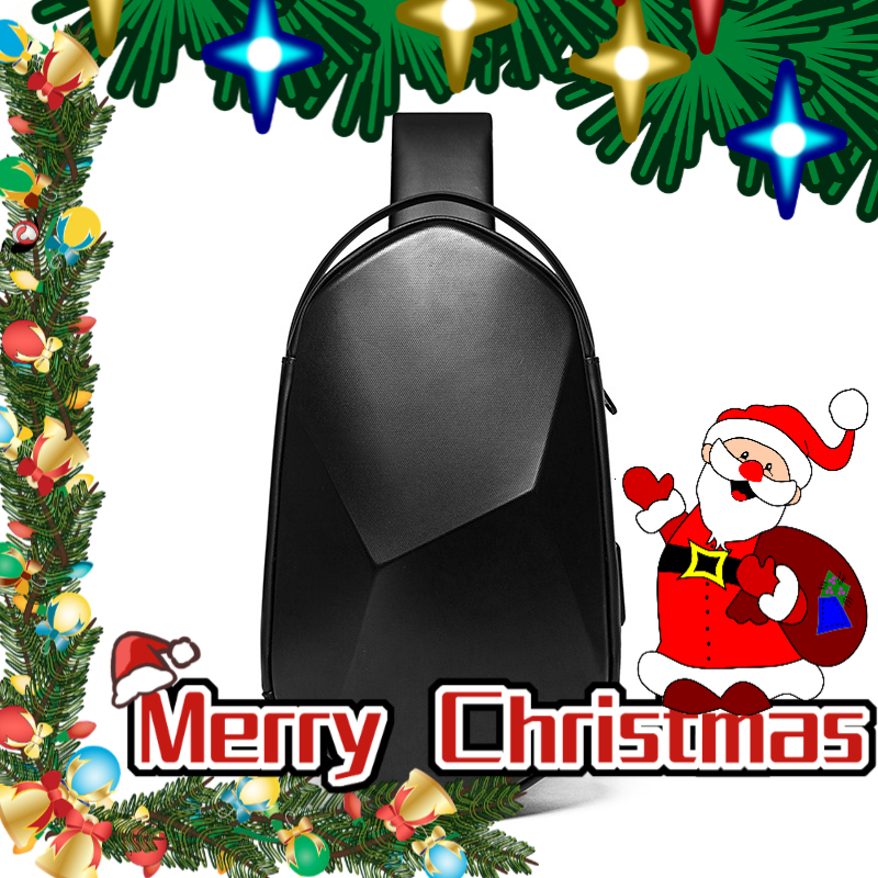 Trendy hard shell polyhedral fashionable men's bag Christmas gift luxury bag men's shoulder crossbody bag new high-quality designer bag