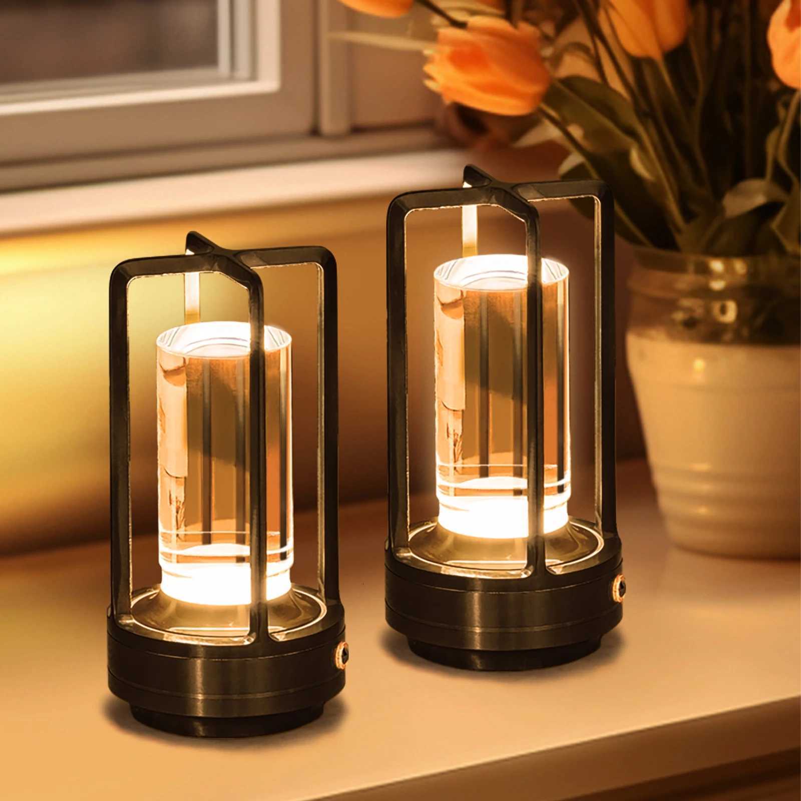 GGbingo lampe de Table Led sans fil lampes de bureau en plein air Camping atmosphère lumière Restaurant créatif à côté des veilleuses M251205