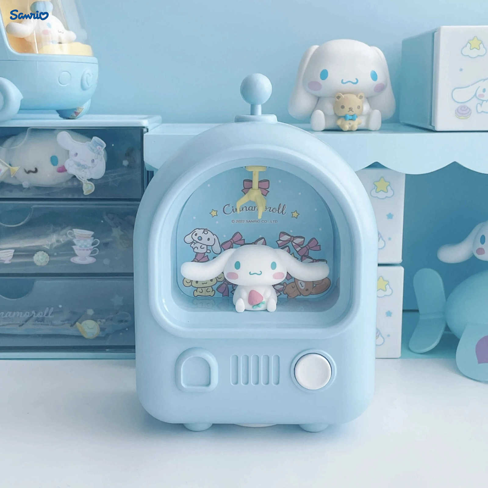 Sanrio Cinnamoroll Kawaii Cartoon USB Piggy Bank Night Light Bedside Bedroom Decor Girls Best Birthday Gift Childrens Day H251205-image-1087346601