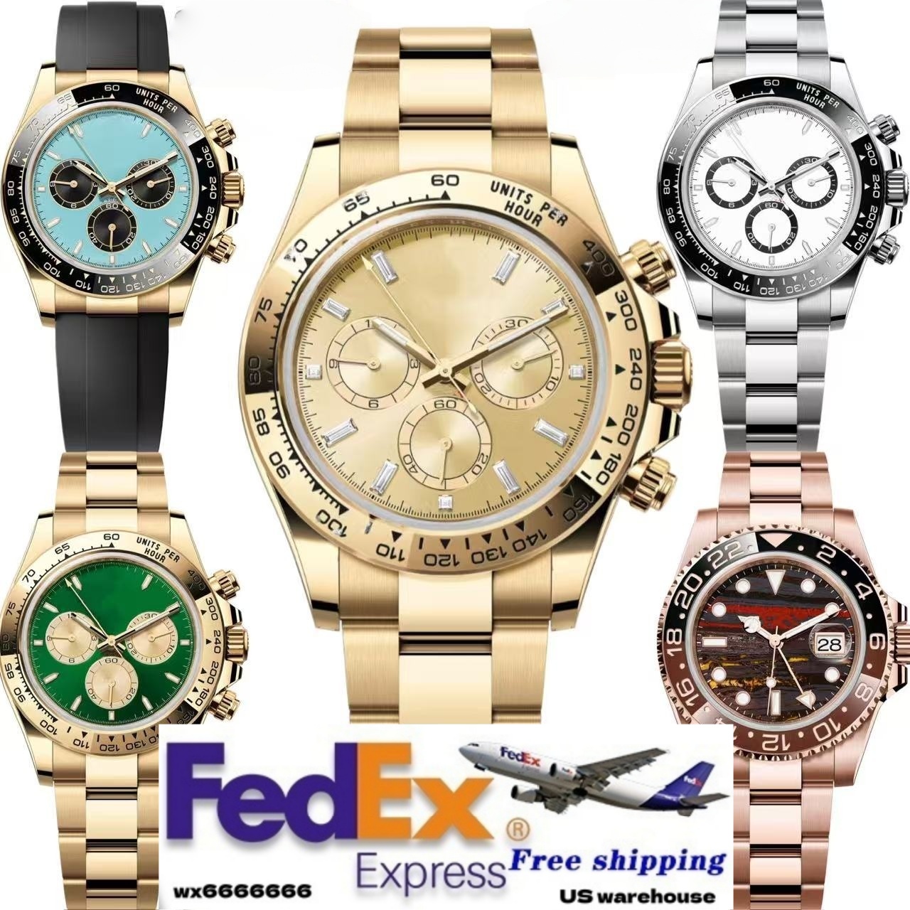 Designer watch daytons luxury men watch diamond watches men 40mm automatic watchs 904L Stainless steel Gold Wristwatches with sapphire glass AAAA mo