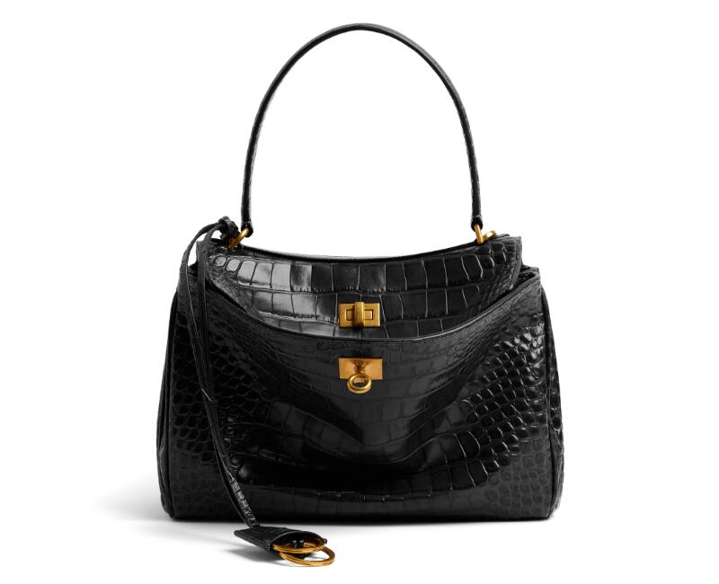 3A BB789779 29cm Rodeo Crocodile Calfskin Alligator Sac fourre-tout Top-Poignée Sacs à main d'épaule Discount Sacs à main de luxe pour les femmes