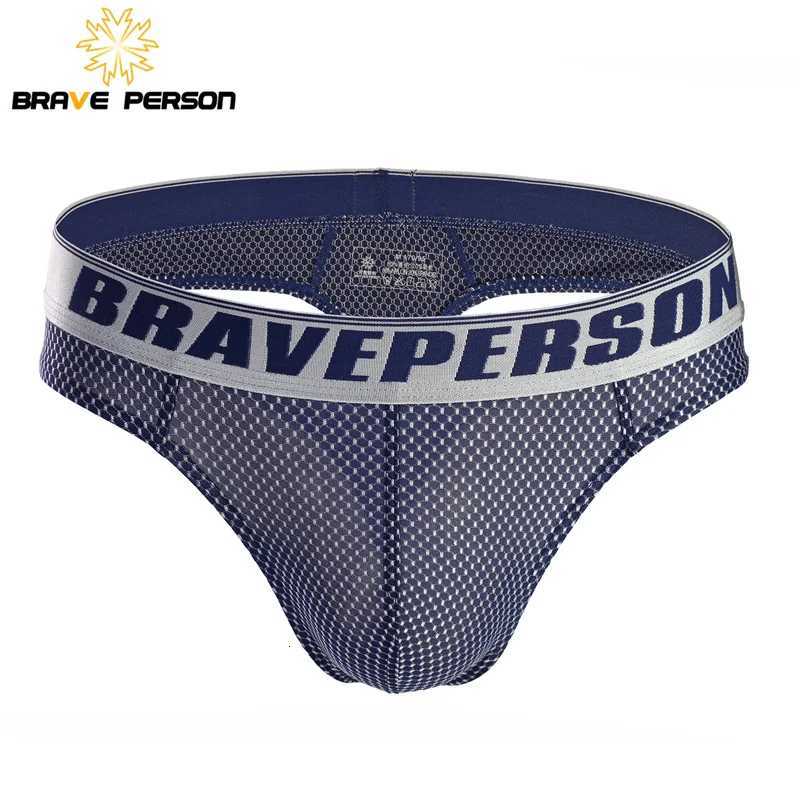 BRAVE PERSON Sous-vêtements sexy pour hommes Slips pour hommes Culottes respirantes taille basse pour bikini Taille S-XL Sous-vêtements pour homm