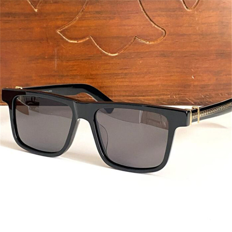 New fashion design men sunglasses BOXLUNCH-A square acetate frame vintage punk style UV400 protection glasses with leather box