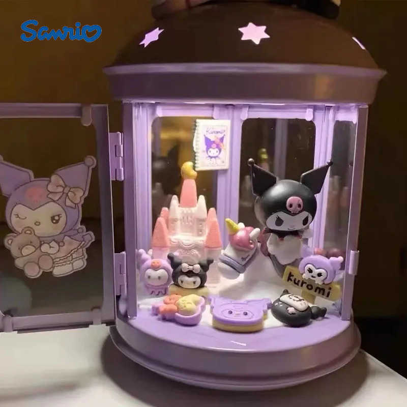 Sanrio 2025 New Kuromi My Melody Cinnamoroll Anime Figure Diy Nightlight Mini Table Lamp Kawaii Desk Decor Gift For Girls Hot Selling H251205-image-1087347807
