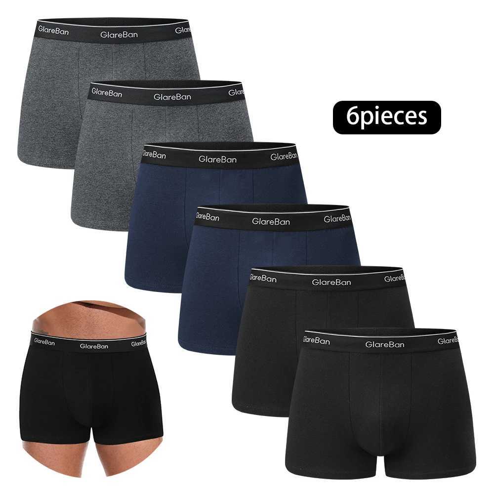 6pcs Pack coton Boxer hommes sous-vêtements hommes marque culottes et caleçons pour Homme ensemble de luxe Shorts boîte Slips marque slips X25120