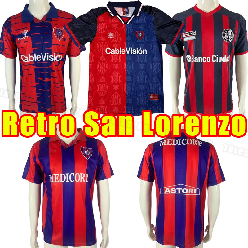Retro 94/95 San Lorenzo soccer jerseys Adam Medicorp Cristian Tarragona Ezequiel Cerutti AgustIn Giay Carlos SAnchez EliAn Irala 1994 1995 199699-image-976480088