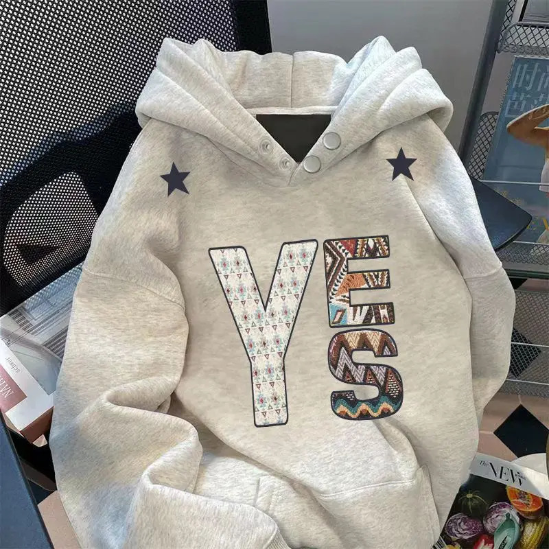 American Spring and Autumn Street Men and Women Trendy Graphic Printed Hoodie Couple Loose Retro Personalized Harajuku Casual 251201