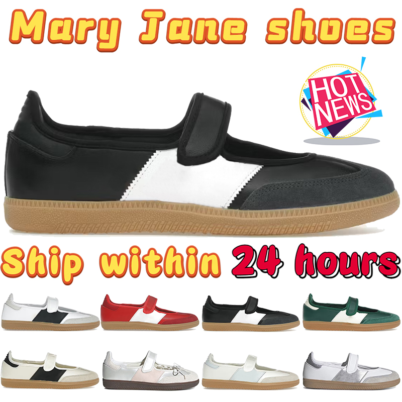 New Designer Mary Jane shoes Womens Dress shoes Hook & Loop ballet sneakers Cloud White Pink white black gum Green Ladies Classic Fashion Loafers Sn