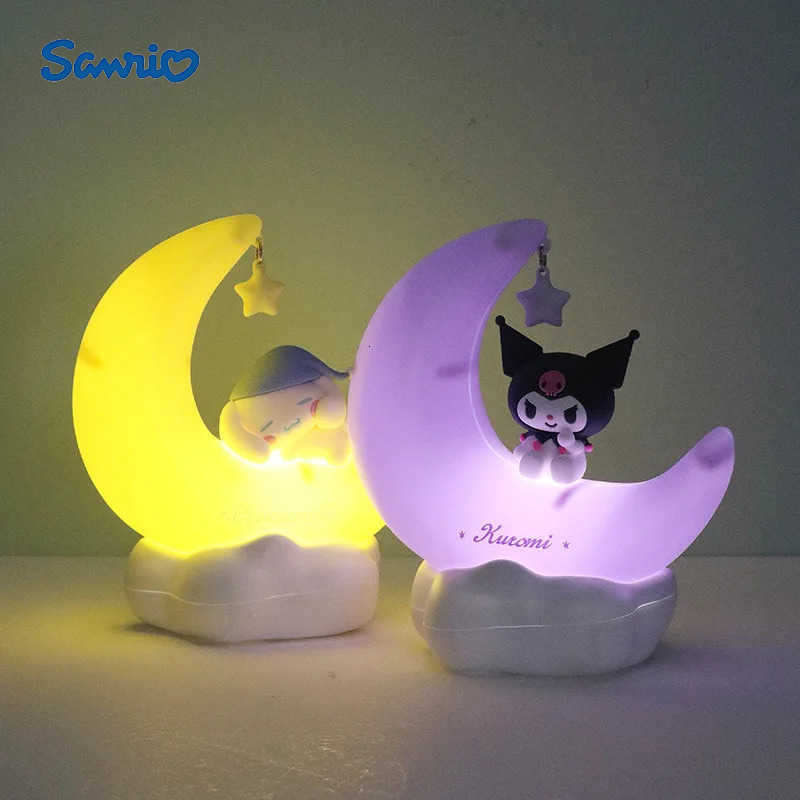 Sanrio Authentic Yugui Dog Kulomi Moonbud Sweet Dream Led Light Up Ornament Cute Night Light Gift Christmas Gift For Girl H251205-image-1087347459