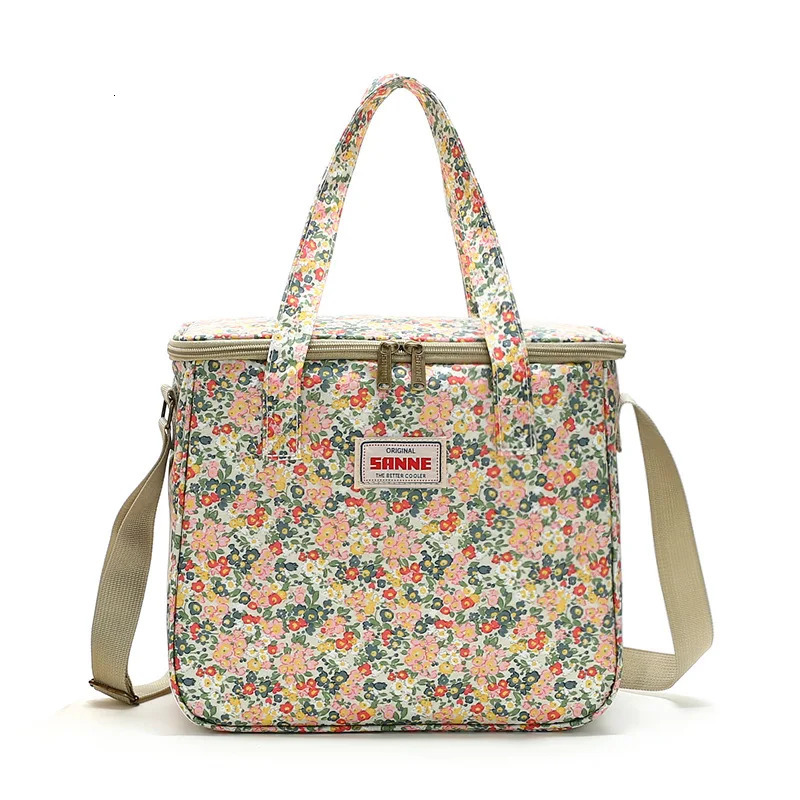 Sac à lunch portable Boîte thermique étanche pour aliments Boîte à lunch isotherme de bureau durable avec bandoulière Organisateur Étui isolé 251