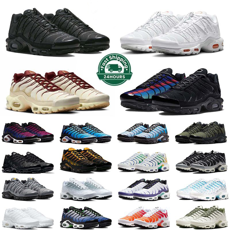 Terascape Tn plus Designer casual shoes men women Sneakers Low Triple White Black Olive Unity Reflective University Blue mens womens outdoor trainer