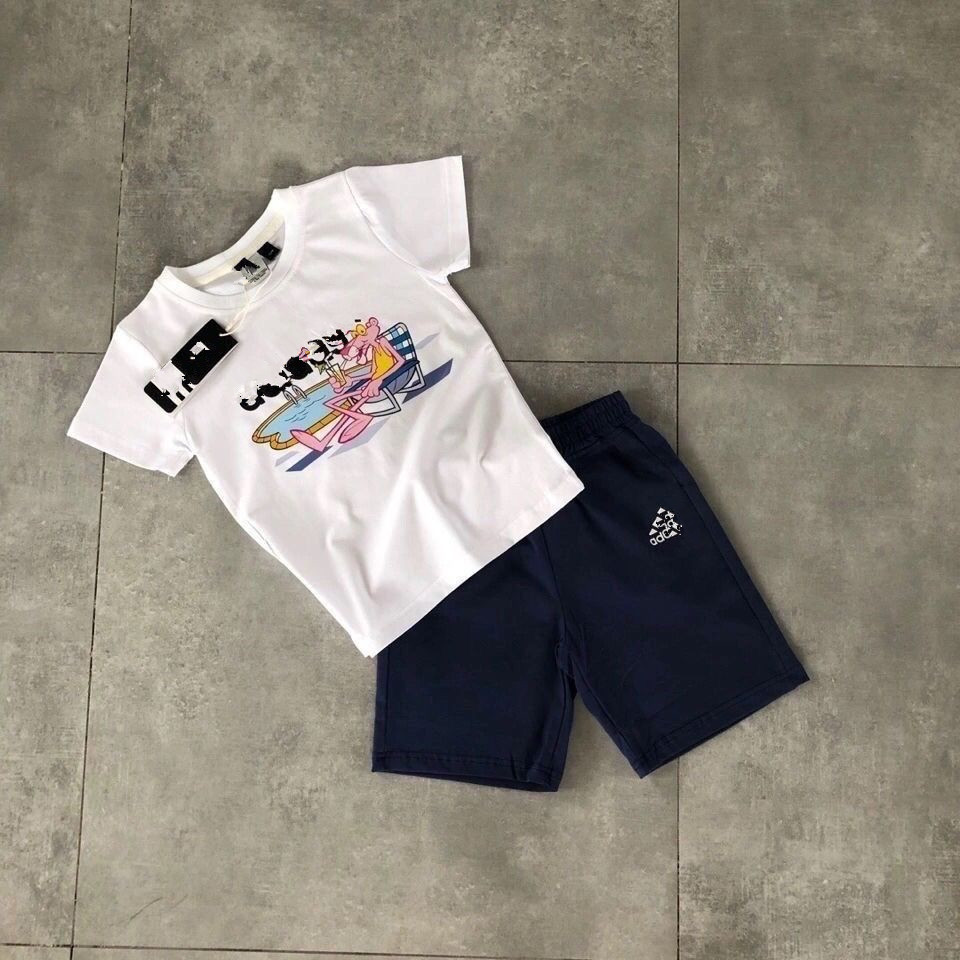 2026 Été Nouveau costume pour enfants Designer Polo Costume Pur coton Short pour enfants de haute qualité Costume de sport 45 modèles Noir 90-160