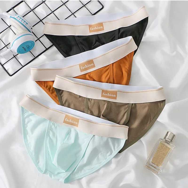 Mens Underwear Solid Cotton Brief Low Rise Sexy Tight Comfortable Breathable Mens Underpants X251205