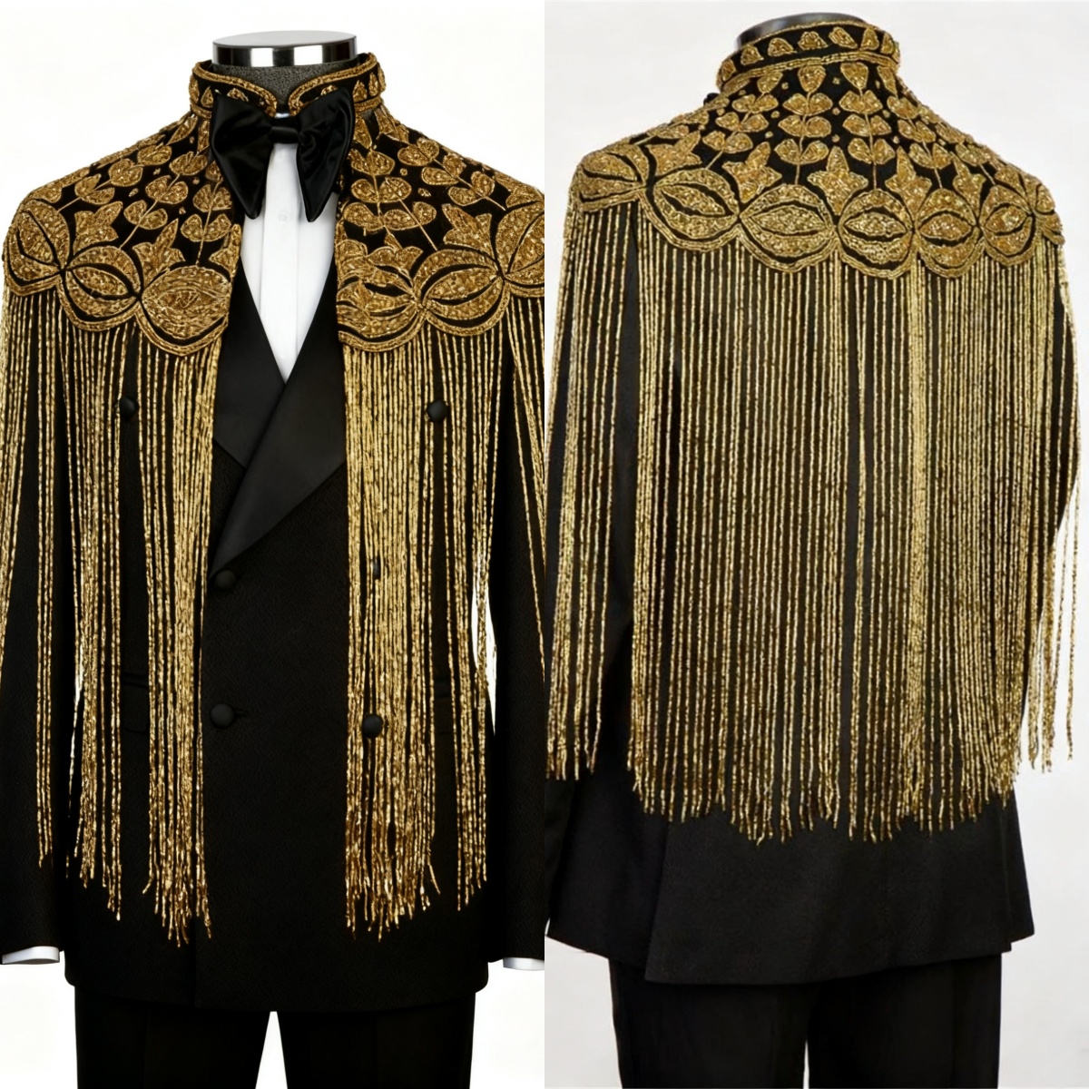 Abito da uomo unico con nappa giacca da sposo 2 pezzi bavero con punta doppio petto paillettes cappotto da smoking serale festa di ballo personalizz