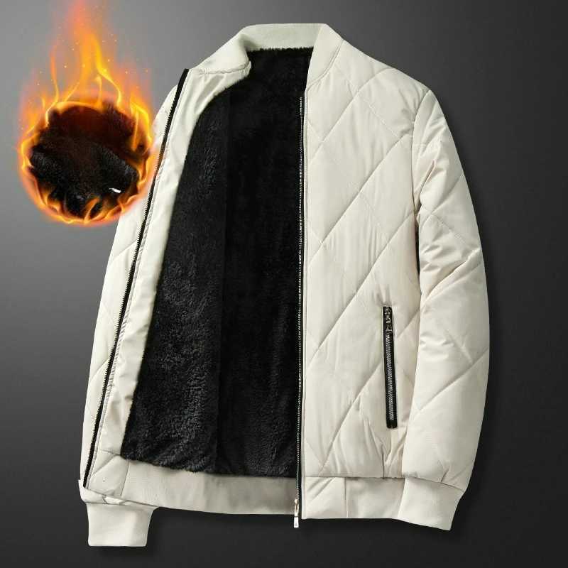 2025 Winter Parkas Coats Men Fashion Cotton Clothes Streetwear Bomber Coats Solid Color Casual Cotton Padded Jackets Coat Male M251205