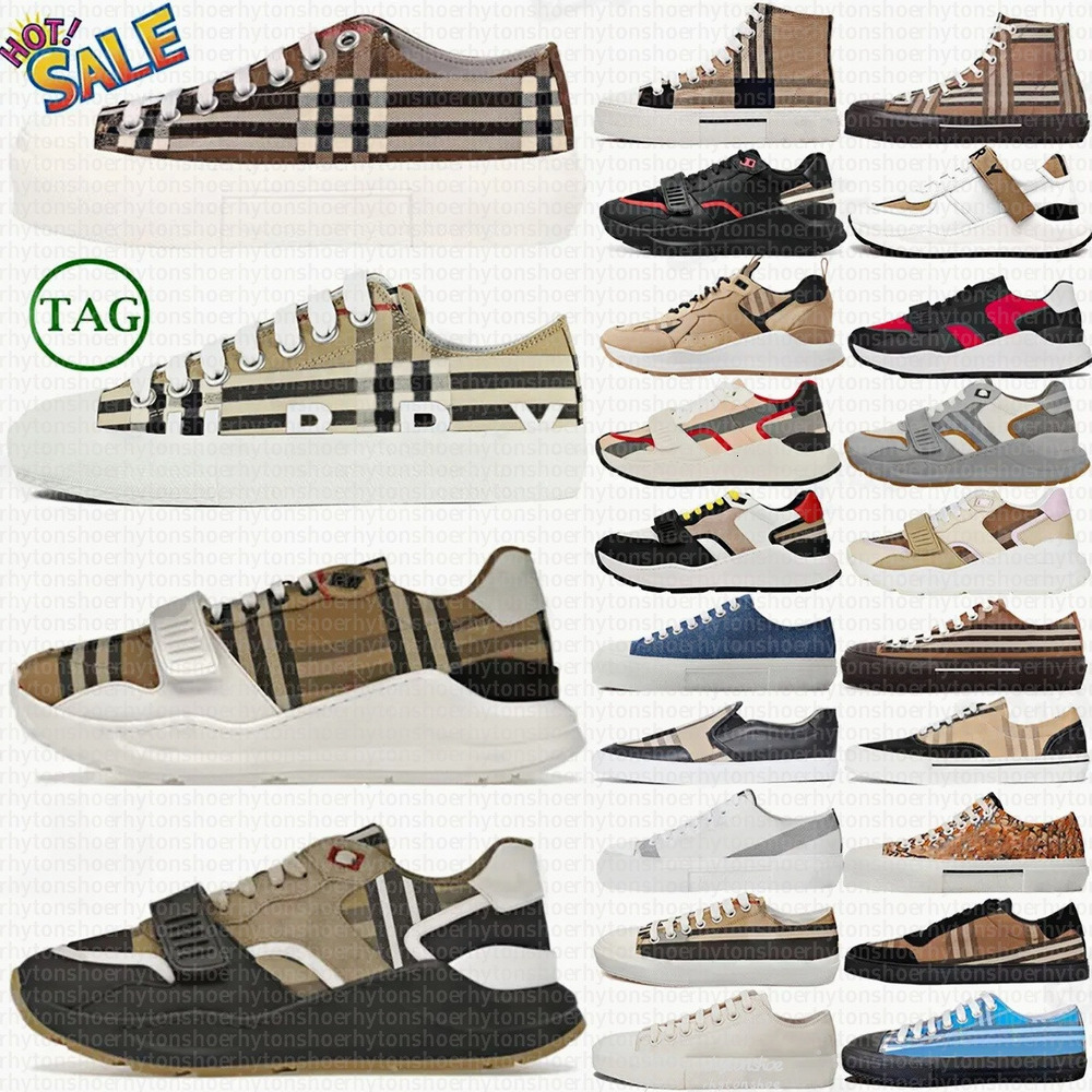 Designers sneaker Vintage Ramsey Check shoes trainers Regis Cotton Suede Leather sneaker womens mens Archive Beige Birch Brown Soft Blue Chalkf 36-4