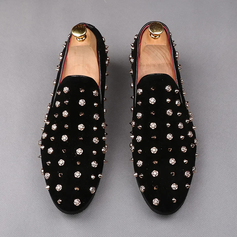 Hommes britanniques pointus Punk Rivet Oxford chaussures masculines formelles hommes homme mariage bal chaussures de retour pour hommes 251204