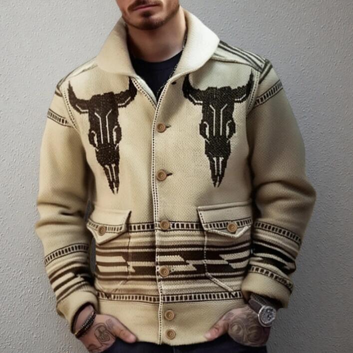 Pulls de Noël Grahic Mens vintage Ajusté Jacquard Warmbody Pull en tricot homme Veste Designer tricoté Cardigan pull tricots Automne hiver tenue