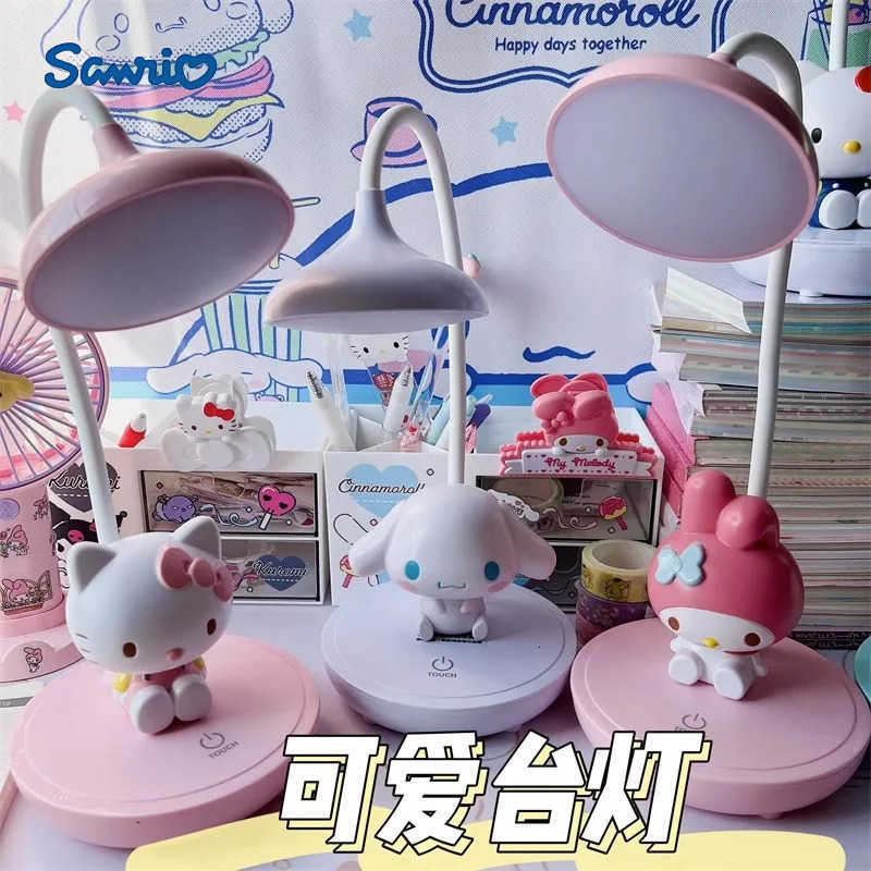 Sanrio Melody LED Cute Desk Lamp Reading Lamp 3 Gradient Lighting Modes 360 Flexible Gooseneck Adjustable Girls Bedroom Decorative Lam H251205-image-1087349132
