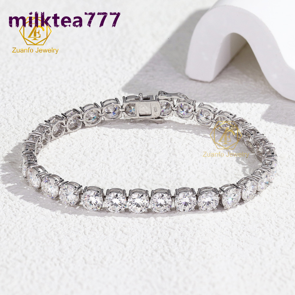 IGI Certified Lab Grown Diamond Tennis Bracelet Chain 10K 14K 18K Gold 3MM VVS Lab Created Diamond Tennis Chain