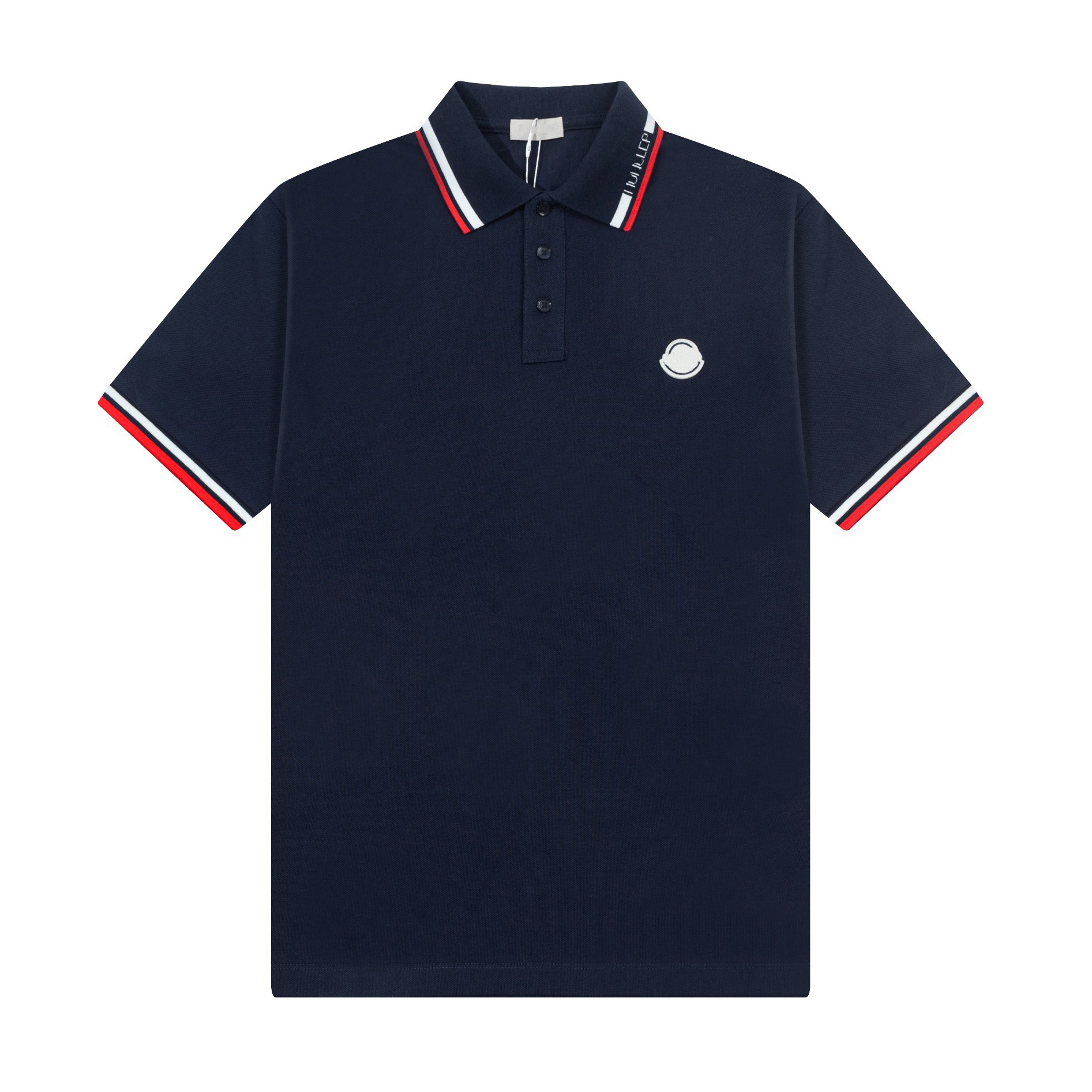 Polo classique de haute qualité pour hommes, T-shirt à manches courtes pour hommes à la mode, imprimé bleu marine, vêtements pour hommes, haut de