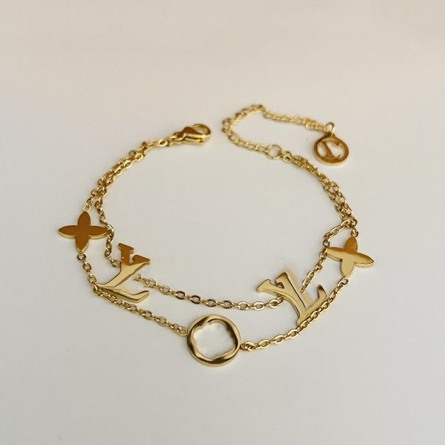 Luxury LVs Charm Bracelets Classic old flower Gold Bracelets Womens hand chain Brand Bangle beautiful bride wedding jewlery Designer Bracelets Fashi