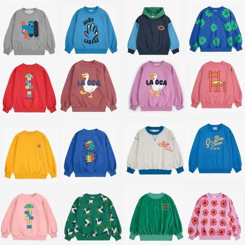 2025 automne BC nouveau sle garçons vêtements de sport à capuche filles mignon imprimé pur coton sweat à capuche XJ251206