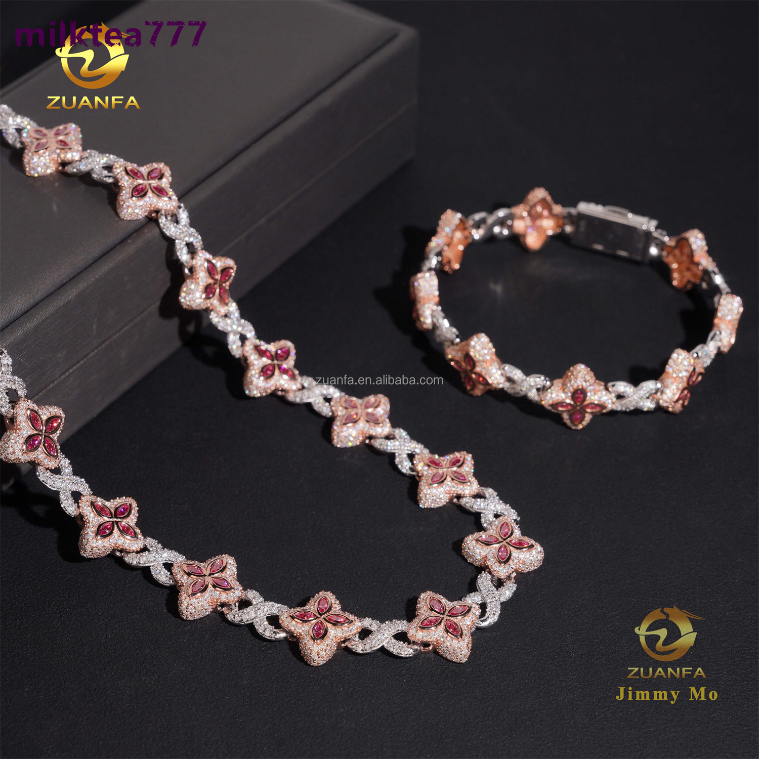 New Arrivals 15mm Man Luxury Rapper Jewelry 925 Solid Silver Iced Out Hip Hop Baguette Moissanite Diamond Miami Cuban Link Chain