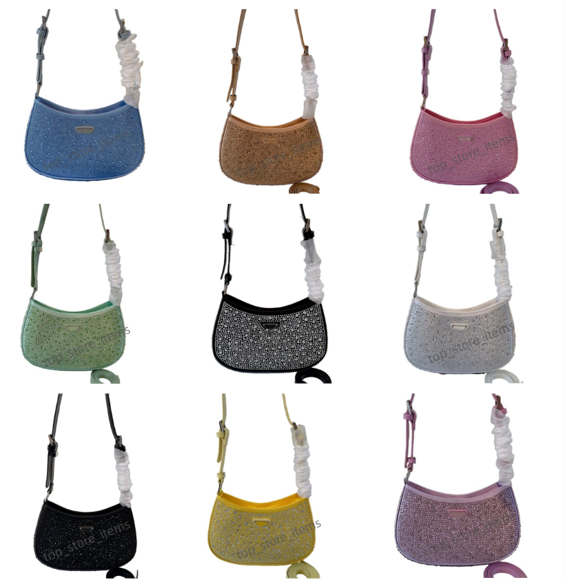 Classics Handbags Women's Shoulder Bags Messenger bag Woman designer crossbody bags Hobo Wallet Ladies Totes Shining rhinestones evening bag P1