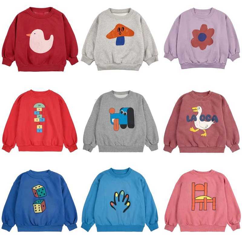 Sweat-shirt à capuche imprimé unisexe pour enfants, haut européen pour garçons et filles, nouvelle collection printemps automne 2025, xj251206