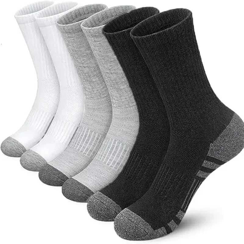 6 Pairs Mens Outdoor Gym Socks High Quality Comfortable Soft Ground-Gripping Football Large Size New StyleT251206