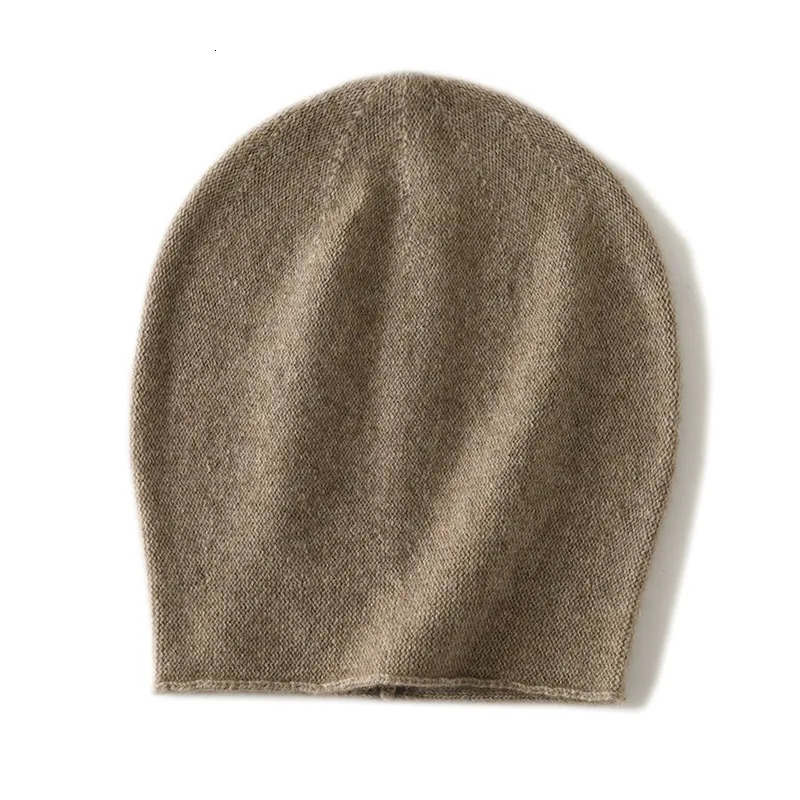 100 Cashmere Womens Hats Solid Color Warm Ruffle Knitted Fashionable Selling 251203