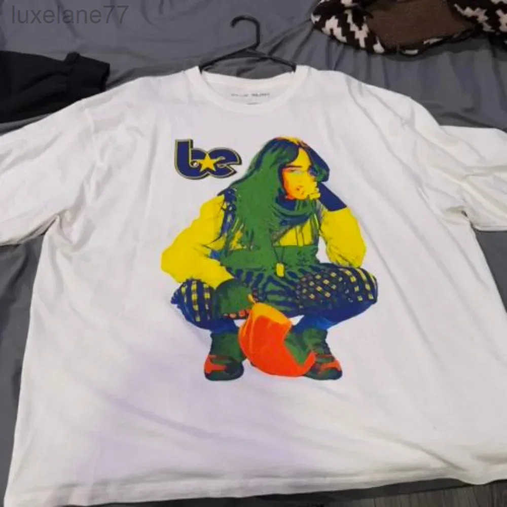 Été nouveaux hommes imprimé T-Shirt hommes coton été col rond décontracté haut d'été 100 coton Hip Hop rue