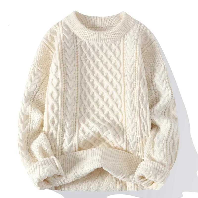 Pulls tricotés Pulls à col rond Pull à manches longues Hommes Solide Coupe Ample Légère Strech Basics Standard Wool Basics Hiver M251206
