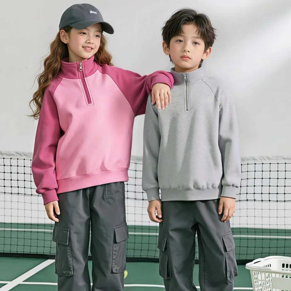 Enfants à la mode pull à capuche enfants automne hiver sweat-shirt de maintien au chaud respirant coton doux garçons filles coupe-vent pullXJ2512