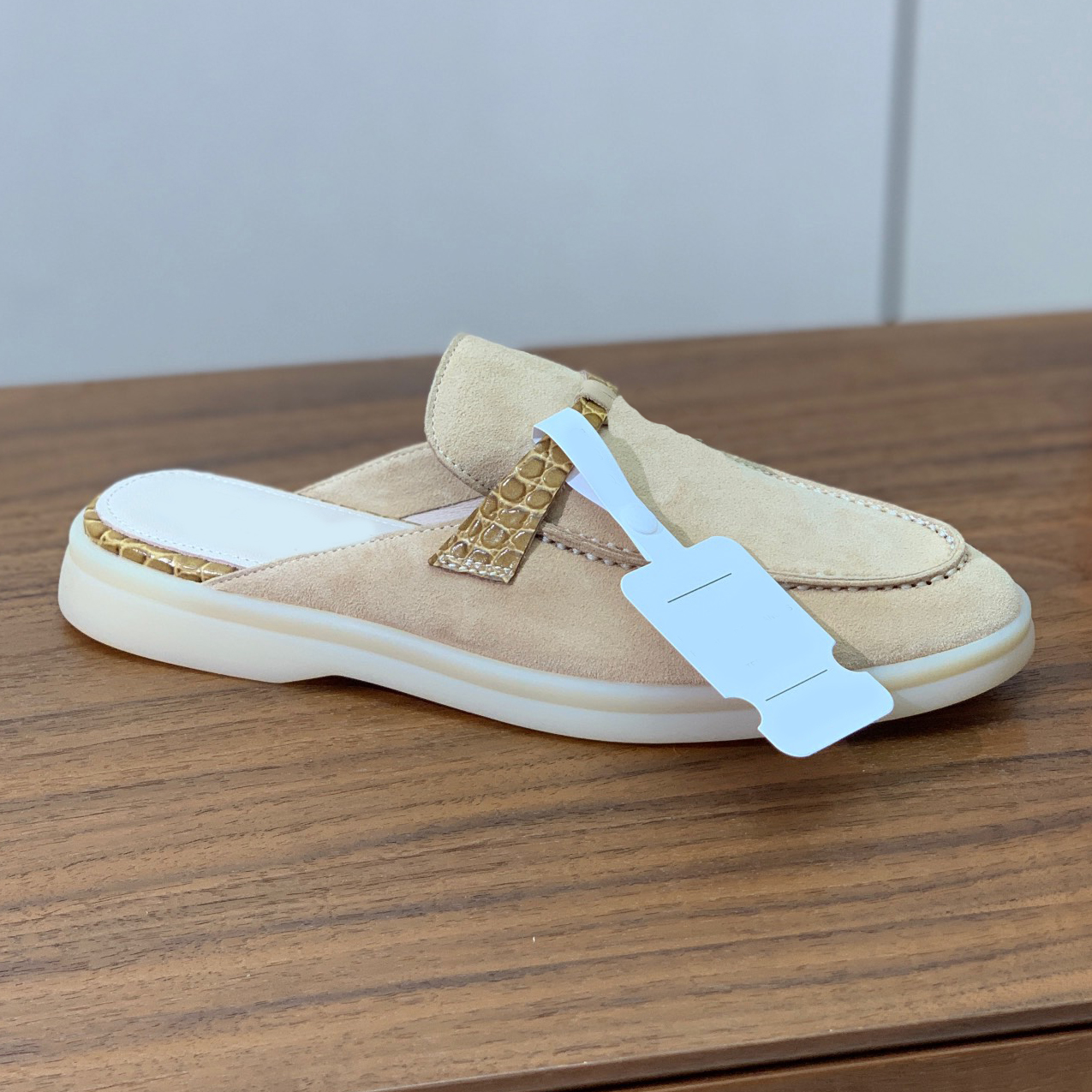 Casual Slippers Designers shoes Women sandals Embossed Leather Cashmere loafers High elastic beef tendon bottom Slides Top Quality Flat Slipper 3