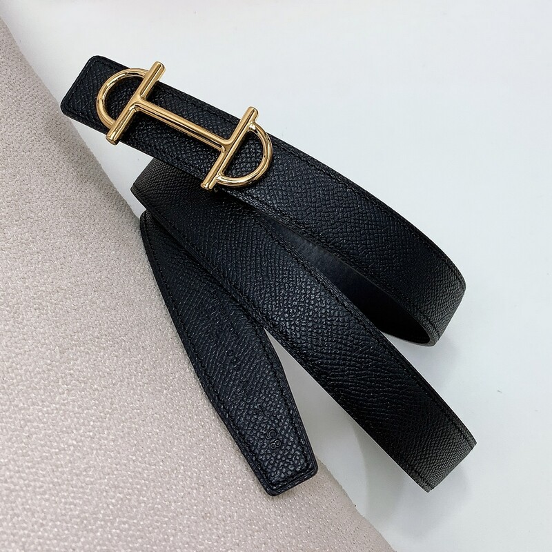 Waist Trim Hand Palm Print Denim Belt Classic Simple women's Leather Belt High Quality 2.4 Accessories positive leather belt
