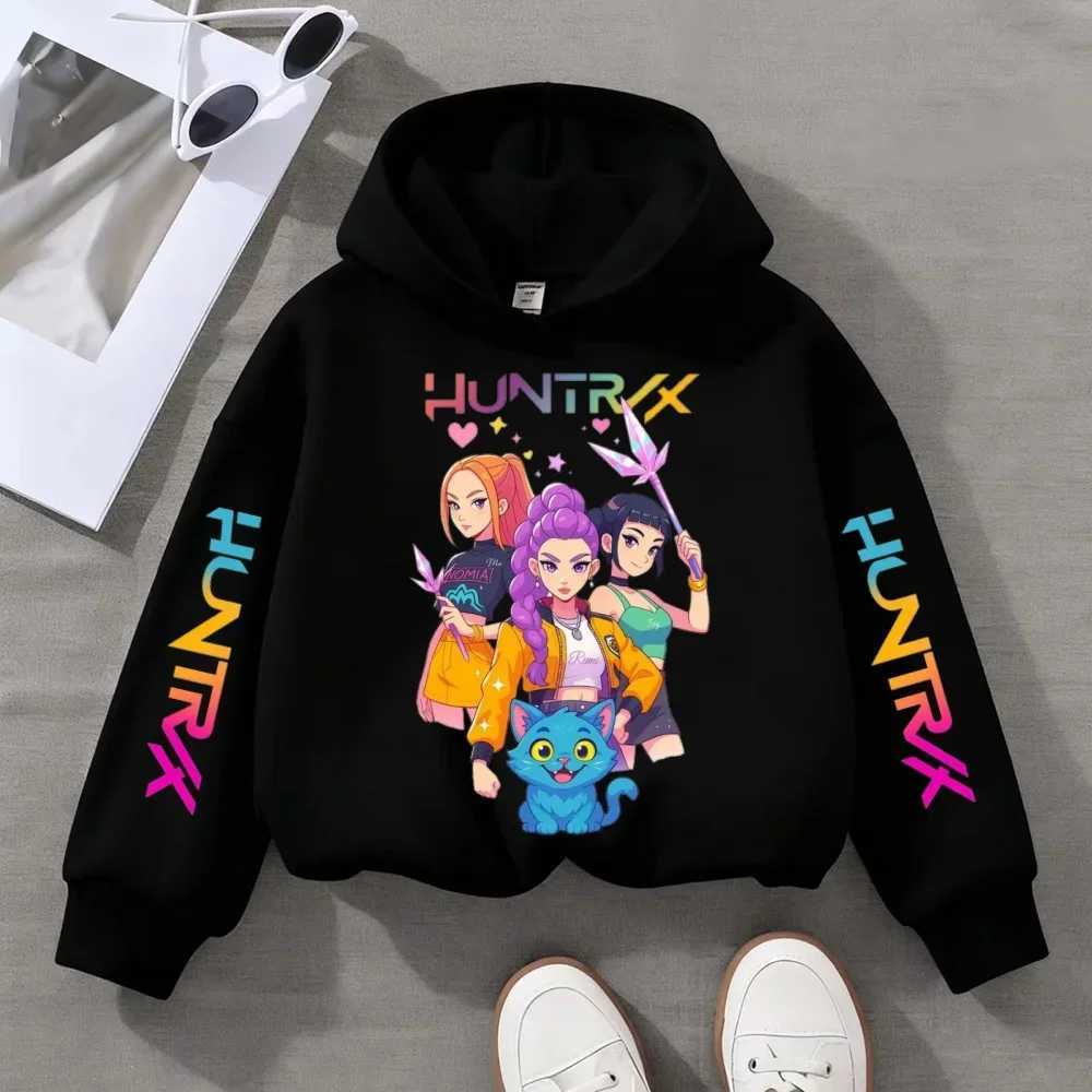 Sweat-shirt KPOP Demon Hunters pour enfants, vêtements pour filles, nouvelle collection automne 2024, mignon, à la mode, XJ251206