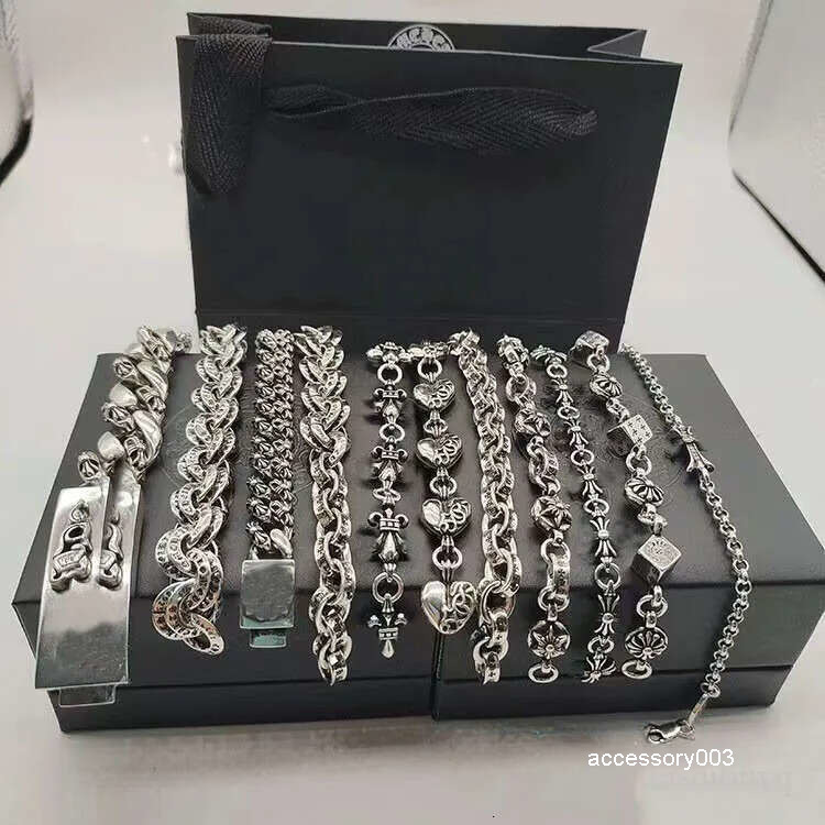 Bangle Charm Bracelets Desigenr Jewelry Punk Mens Bracelet Vintage Craftsmanship Womens Bangle Fashion Sliver Chain Bracelet Trendy Sword Pattern