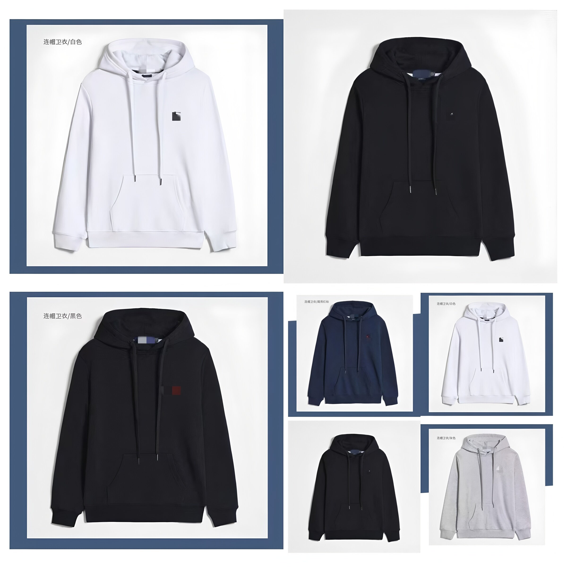 RL Luxury Cotton Hoodie Men Man Boy Hooded Designer Wear Letter USA Brand 2026 Sweatshirt Jacket Coat Zip Up 300G Student Pullover