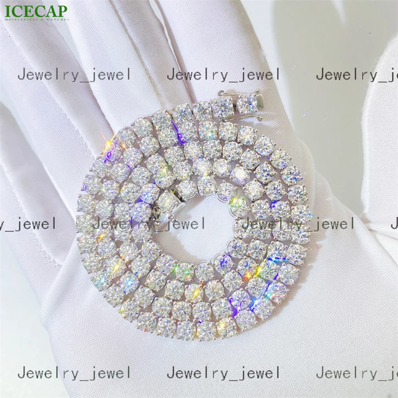 Ready to Ship 925 Sterling Silver 3mm 4mm 5mm 6mm 65mm VVS Moissanite Tennis Bracelet with GRA Certified