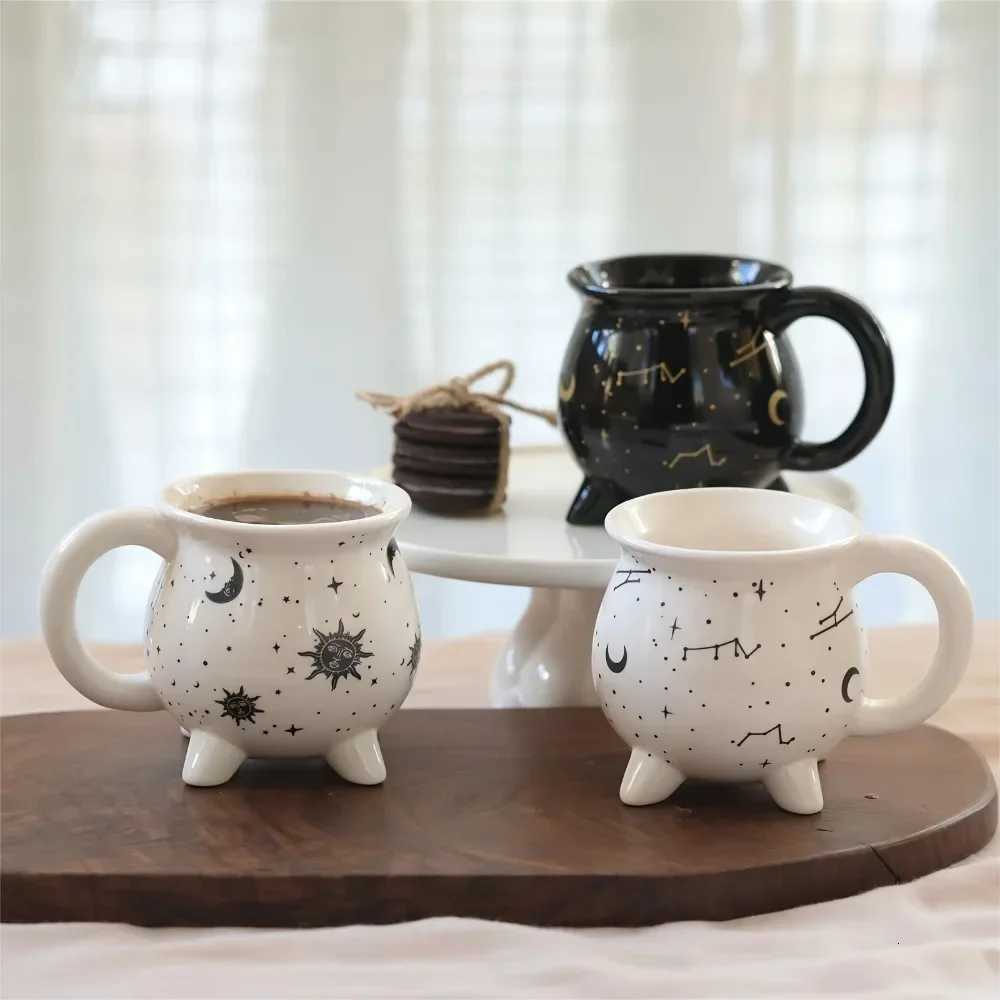 1pc Sun and Moon Coffee Mug Witch Brew Shaped Ceramic Coffee Cup Water Cups Ideal for Halloween Easter and Party Drinkware Gifts M251206-image-1087462913