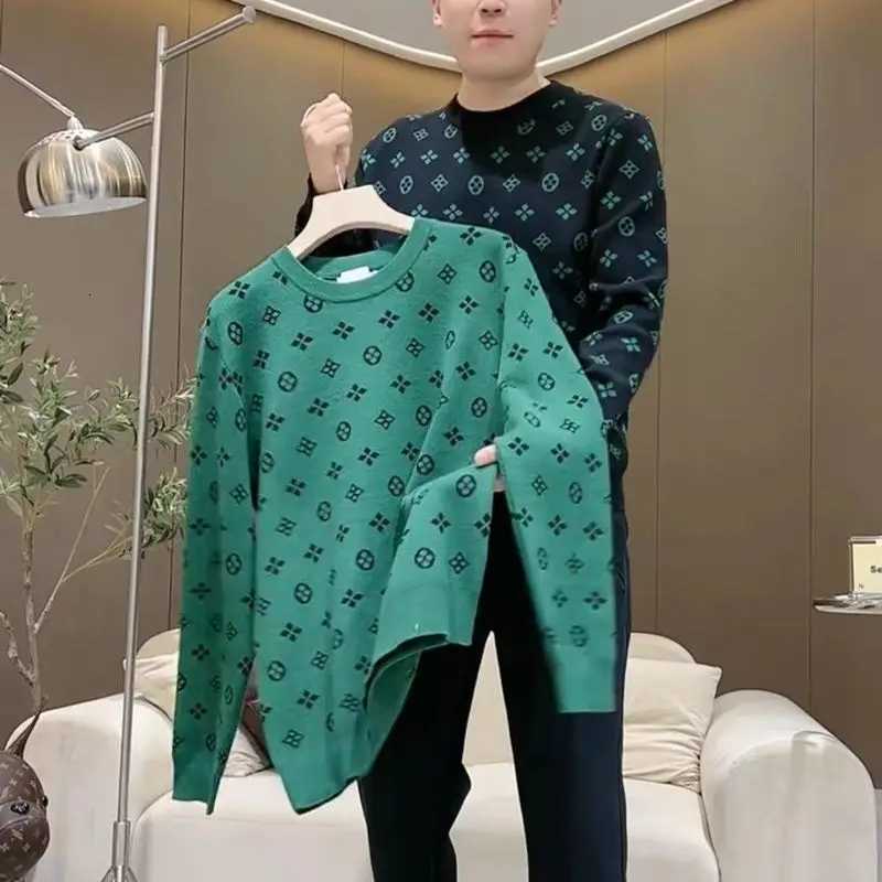 Pull de luxe épaissi tendance pour hommes automne et hiver nouvelle belle mode version coréenne pull tricoté à manches longues M251208